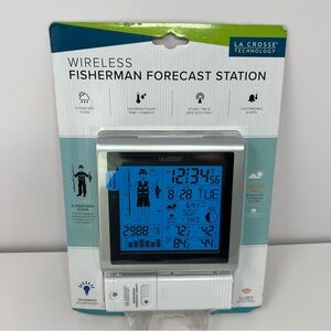 La Crosse Technology 308-1451 Wireless Fisherman Forecast Station NEW Sealed